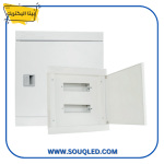 لوحة توزيع كهرباء (Distribution Board) ماركة بيتا إليكتريك، كود BE.36M.HZ.LN، بسعة ٣٦ خط، ٣ صفوف للتركيب داخل الحائط.