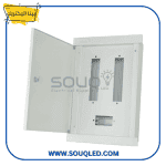لوحة توزيع كهرباء (Distribution Board) نظام ٣ فاز (3 Phase)، ماركة بيتا إليكتريك، كود BE.36M.VS.LN، بسعة ٣٦ خط مع مكان للقاطع العمومي، للتركيب داخل الحائط.