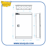 ⁦لوحة توزيع كهرباء بالبارات ٣٦ خط داخل الحائط - بيتا إليكتريك للأحمال حتى ١٦٠ أمبير⁩ - الصورة ⁦2⁩