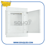 لوحة عداد كهرباء (Meter Box) ثلاثي الأوجه (٣ فاز) للعدادات الإلكترونية، ماركة بيتا إليكتريك، للتركيب داخل الحائط (دفن).