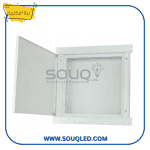 بواط صاعد (Pull Box) مقاس ٢٠*٢٠ سم وعمق ٩ سم للتركيب داخل الحائط، ماركة بيتا إليكتريك، يستخدم لتجميع وسحب الكابلات الرئيسية.