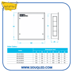 ⁦بواط تجميع 2 باب 30*40*9 سم بيتا اليكتريك⁩ - الصورة ⁦2⁩