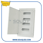 لوحة توزيع كهربائية مركزية (Central DB) سعة 144 موديول، مكونة من 6 صفوف، ماركة بيتا إليكتريك، للتركيب الدفن في الأبراج والمراكز التجارية.