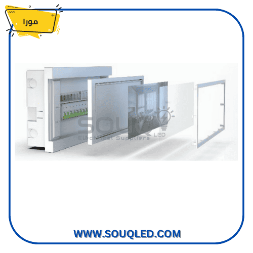 تابلوه-توزيع-كهرباء-مورا-14-خط.jpg لوحة توزيع قواطع كهربائية (تابلوه) ماركة مورا، 14 خط، تركيب داخل الحائط، مظهر عصري وخامات متينة.