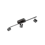 ابليك ثلاثي كروم رصاصي بسبوت باضاءه ليد 3* 5 وات وورم وايت ماركة صادق السويدي