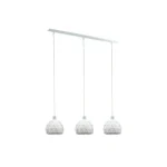 معلقه ثلاثي نصف كوره مضلع استيل ابيض من ايجلو - صادق السوي