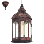 ابليك معلق احادي علي شكل فانوس بني خشبي من ايجلو - صادق السويدي