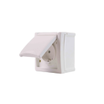 بريزة شوكو خارج الحائط 10امبير 250 فولت IP54-أبيض-باناسونيك صادق السويدي