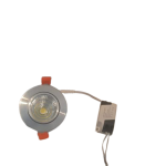 سبوت 5 وات معدن مدور cob فضي اضاءة ابيض - ماركة ام اف