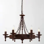 نجفة فورجيه دائرية 6 ذراع من كينيير- نحاسي صادق السويدي