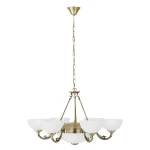 نجفة 6 ذراع نحاسي من ايجلو صادق السويدي