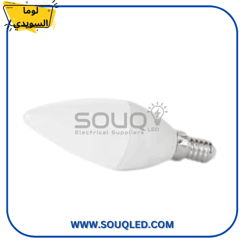 لمبة ليد بلحة شفاف 5 وات لوما صادق السويدي إضاءة صفراء فتيلة luma-sadek-elswedey-clear-candle-led-5w-warm.jpg