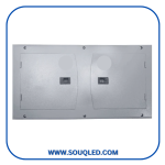 بواط تجميع كهرباء معدن (صاج) مقاس 30*60 سم بباب ماركة ريما Rima، ألوان رمادي وبيج فاتح، صناعة مصرية عالية الجودة لعام 2026.