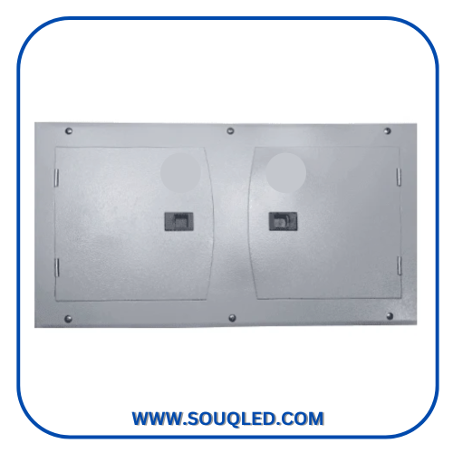 بواط تجميع كهرباء معدن (صاج) مقاس 30*60 سم بباب ماركة ريما Rima، ألوان رمادي وبيج فاتح، صناعة مصرية عالية الجودة لعام 2026.