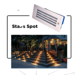 درج سلم مستطسل صغير استانلس 11 سم - 3 وات - سونايس