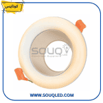 شاسية سبوت لايت مدور لون بيج شامبين مطفي، ماركة كونايس، كود C210-A244، اطار سبوت ديكوري للاسقف والقصور.