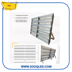 كشاف ملاعب LED بقوة 1800 وات، إضاءة بيضاء، ومقاوم للعوامل الجوية.