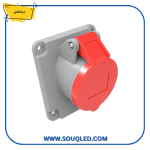 ⁦طقم بريزة وفيشة صناعية (خماسية الأقطاب) 16 أمبير للتركيب الداخلي ماركة بيماس أصلي ip44⁩ - الصورة ⁦2⁩