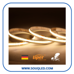 شريط ليد بروفايل ليبر (Liper) تكنولوجيا COB، جهد 24 فولت، طول 10 متر، 320 ليد لكل متر، إضاءة خطية متصلة لعام 2026.
