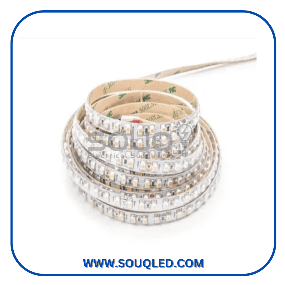 شريط ليد ثري براذر 24 فولت بكرة شريط ليد (LED Strip) ماركة ثري براذر الأصلية، جهد 24 فولت، مثالي لتطبيقات الليد بروفايل والديكور الداخلي، لعام 2026.