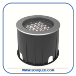 كشاف ليد آب لايت (Up-Light) غاطس في الأرض، ماركة ثري براذر الأصلية، قدرة 20 وات، إضاءة وورم، مقاوم للماء IP67 لعام 2026.