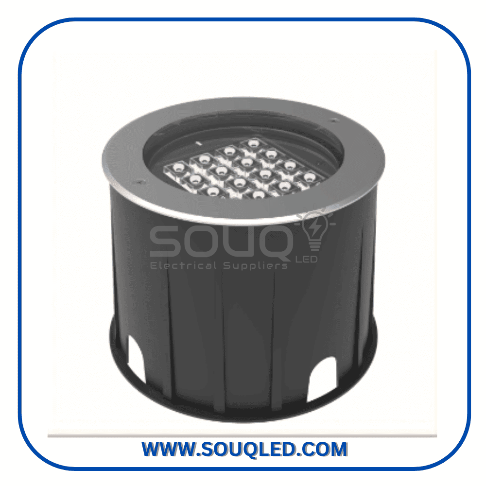 كشاف آب لايت ثري براذر 20 وات وورم كشاف ليد آب لايت (Up-Light) غاطس في الأرض، ماركة ثري براذر الأصلية، قدرة 20 وات، إضاءة وورم، مقاوم للماء IP67 لعام 2026.