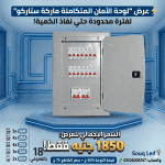 لوحة توزيع كهرباء ماركة ستاركو (STARCO) سعة 18 خط، مجمعة بقواطع السويدي (Electric) الاصلية، لعام 2026.