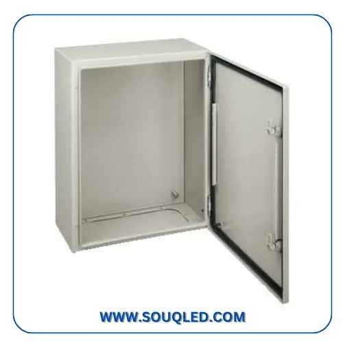 لوحة كهرباء فارغة مقاس 120×80×30 سم تركيب خارج الحائط ماركة هيميل Himmel الأصلية بمساحة صناعية عملاقة وعمق فائق جداً لتجميع لوحات التحكم والقواطع الرئيسية.